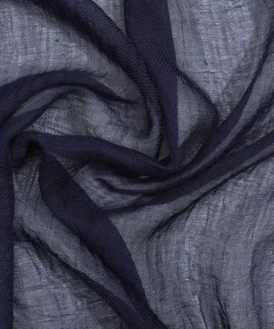 Echo Essential Modal-silk Blend Crinkle Wrap In Blue