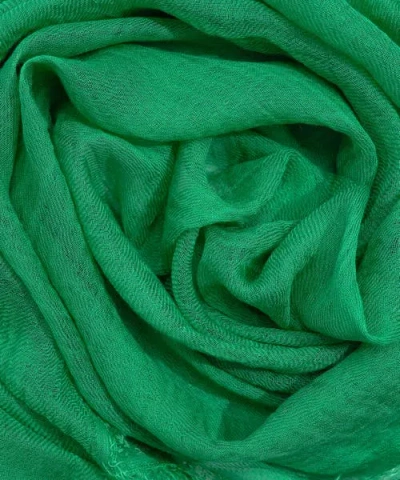 Echo Essential Modal-silk Blend Crinkle Wrap In Green