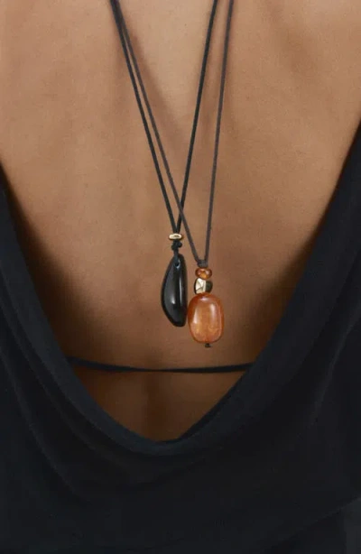 Mango Open Back Sweater In Black