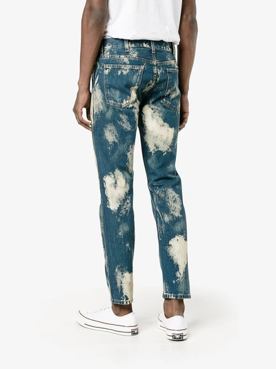 Shop Gucci Bleached Punk Jeans