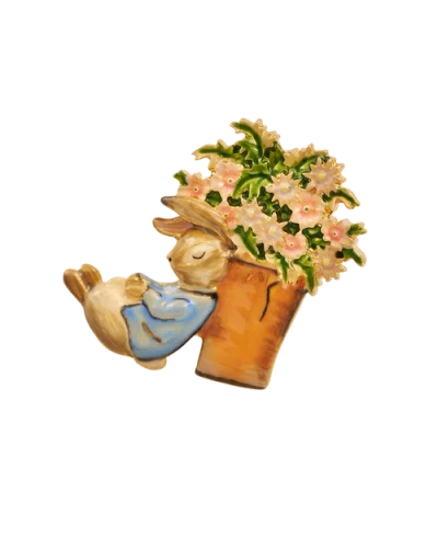 Fable England X Peter Rabbit Brooch In Pattern