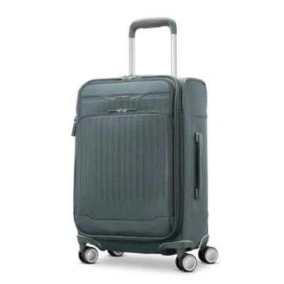 Samsonite Silhouette 18 Softside Carry On Spinner Suitcase In Blue