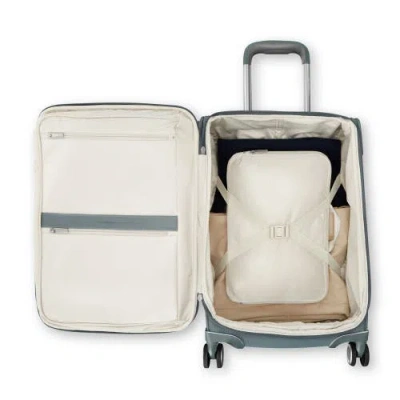 Samsonite Silhouette 18 Softside Carry On Spinner Suitcase In Blue