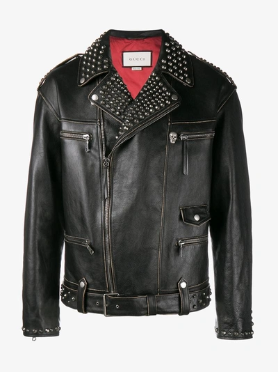 Gucci Biker Jacket In Black | ModeSens