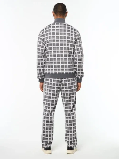 Sergio Tacchini Damarindo Check Track Jacket In Gray