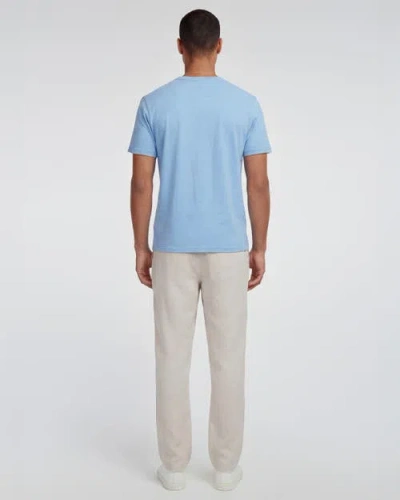 Lords Of Harlech Solid Linen Drawstring Pant In Gray