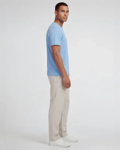 Lords Of Harlech Solid Linen Drawstring Pant In Gray