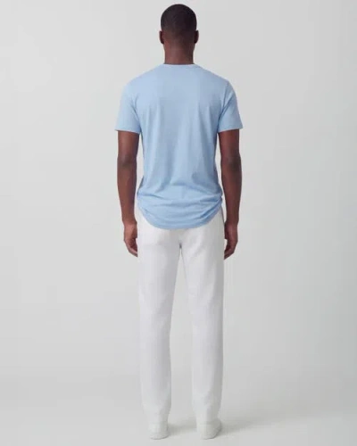 Lords Of Harlech Solid Linen Drawstring Pant In White
