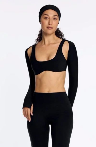 Pepper Wave Wirefree Bra In Black