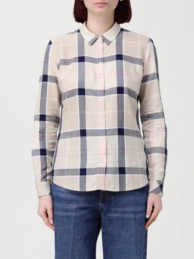 Barbour Bredon Check Button-up Shirt In Pink