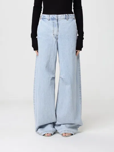 Entire Studios Gem Logo-patch Belt-loop Jeans In Blue