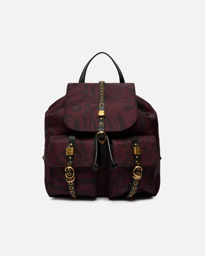 Pinko Patterned-flap Lambskin Backpack