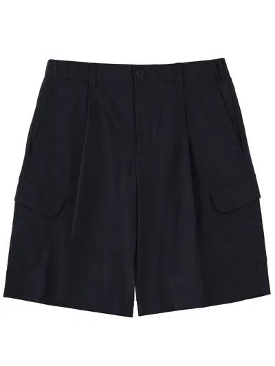 Herno Regular Fit Multi Pockets Shorts In Blue