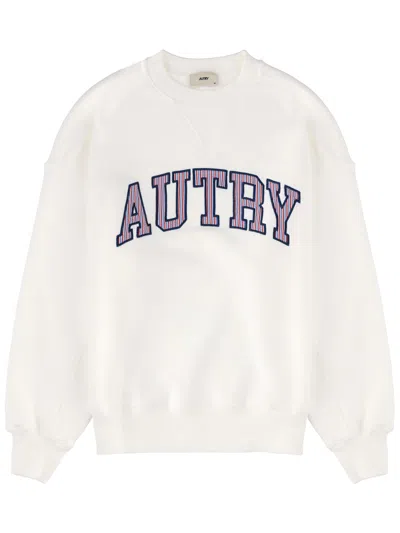 Autry Logo Knitwear Sweatshirt In White