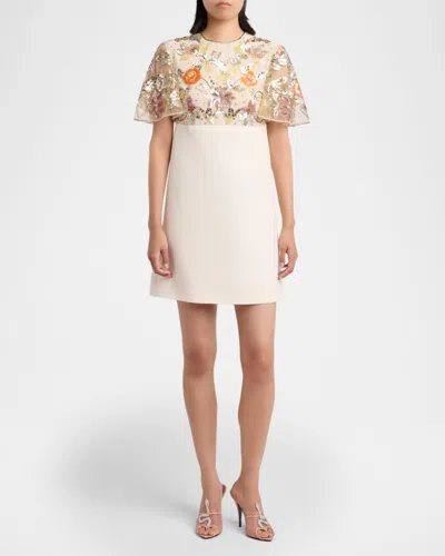 Valentino Garavani 105mm Embellished Snake Leather Mesh Mule Pumps In Pink