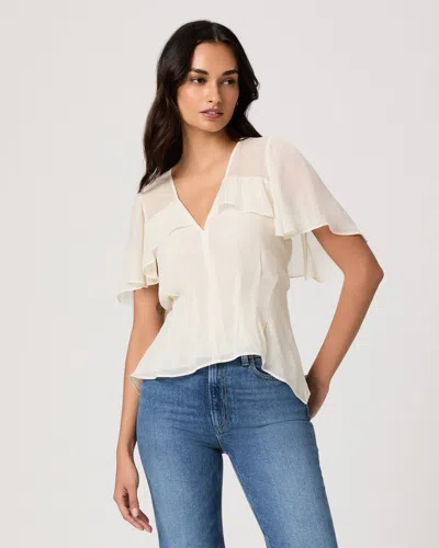 Paige Willa Blouse Top In White