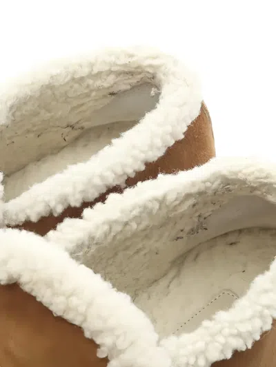 Pre-owned Prada 2000s Triangle-logo Boots In Brown