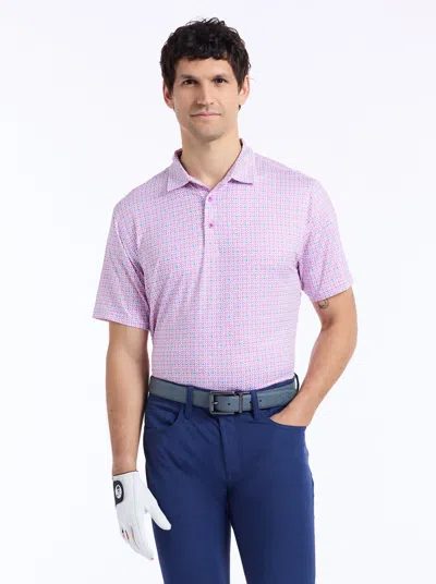 Robert Graham Tilford Performance Golf Polo In Pink