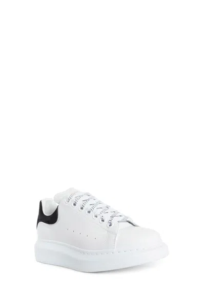 Alexander Mcqueen Black And White Low Top Sneakers With Logo Lettering On The Tongue And Contrasting Heel With Logo Le In Neutral