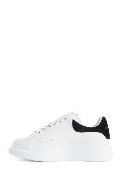 Alexander Mcqueen Black And White Low Top Sneakers With Logo Lettering On The Tongue And Contrasting Heel With Logo Le In Neutral