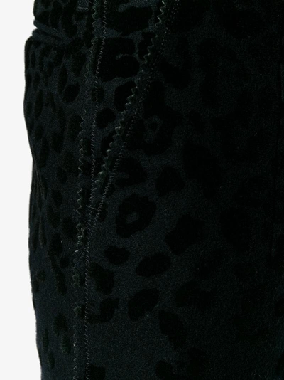 Shop Kolor Cropped Leopard Print Trousers