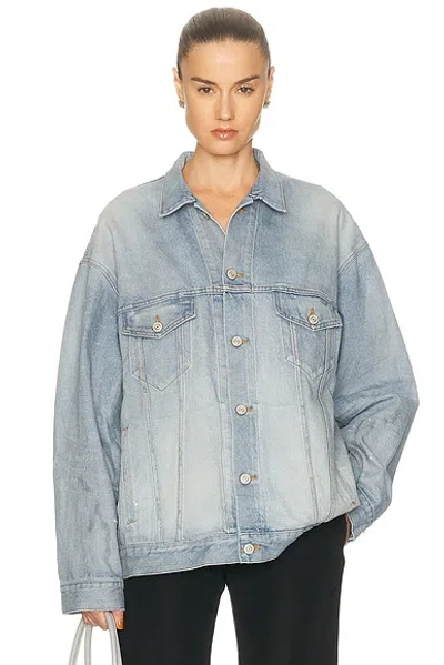 Balenciaga Regular Jacket In Blue