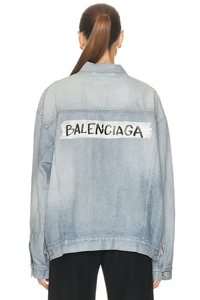 Balenciaga Regular Jacket In Blue