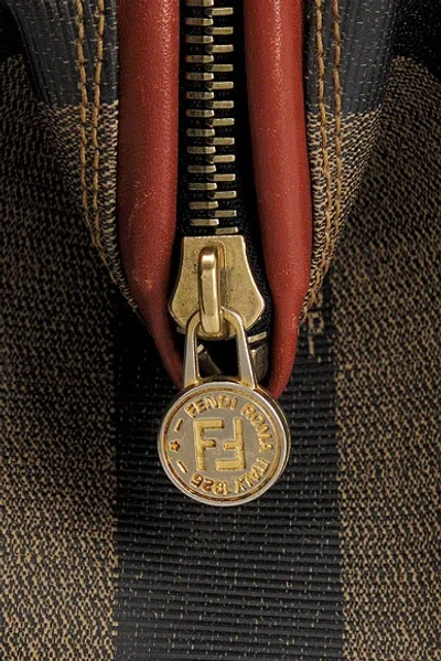 Pre-owned Fendi Pequin Handbag In Multi