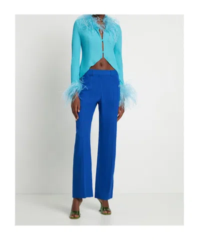 Giuseppe Di Morabito Feather Patchwork Cover-up In Blue