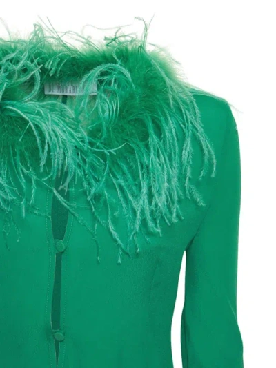 Giuseppe Di Morabito Feather Patchwork Cover-up In Multi