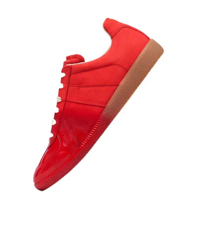 Maison Margiela Red Replica Sneakers In Multi