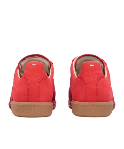 Maison Margiela Red Replica Sneakers In Multi