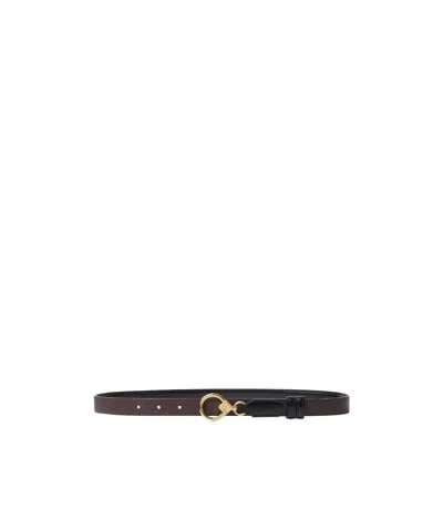 Fendi Ff Diamonds Belt In Orange
