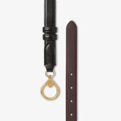 Fendi Ff Diamonds Belt In Orange