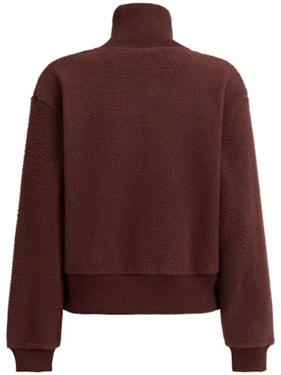 Varley Roselle Recycled Polyester Fleece Half Zip Pullover In Brown