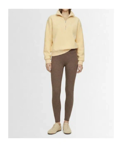 Varley Jaylin High Pile Fleece Half-zip Pullover In Brown