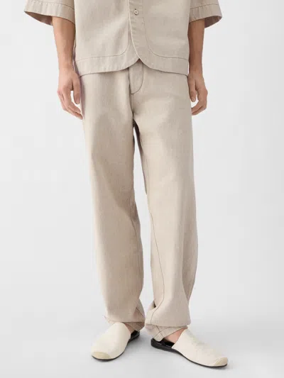 Jacquemus Belt Loop Jeans In Gold