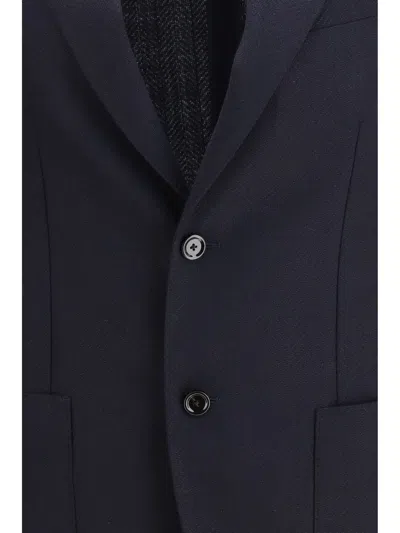 Lardini Single-breasted Blazer In Blue
