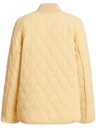 Varley Luca Quilted Jacket In Brown