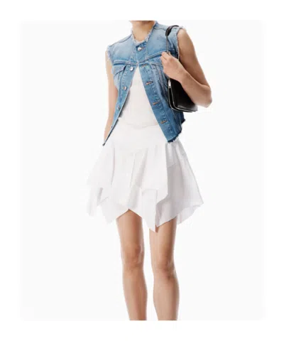 Alexander Wang Alexanderwang Prestyle Mixed Media Dress In White