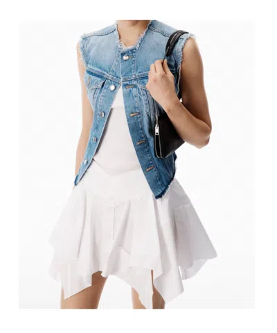 Alexander Wang Alexanderwang Prestyle Mixed Media Dress In White