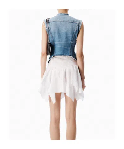 Alexander Wang Alexanderwang Prestyle Mixed Media Dress In White