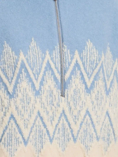 Varley Hedda Fair Isle Half Zip Pullover Ashley Blue In Blue