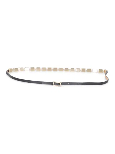 Max Mara Buckle Belt In Black