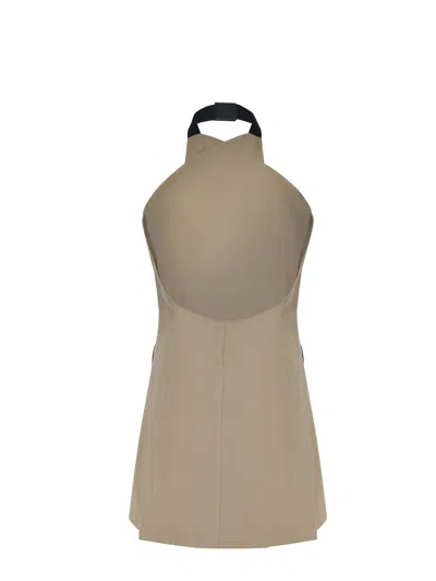 Max Mara Maxmara Mxsnuraghe Sleeveless Jacket In Wool And Silk Poplin In Gray