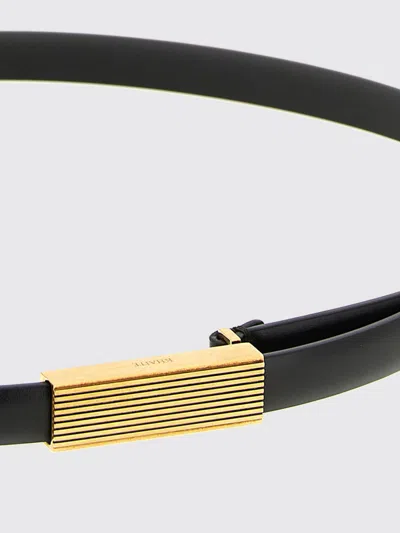 Khaite Brown Empire Solid Belt In Metallic