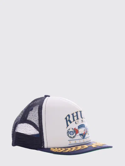 Rhude Usa Sailing Icon Trucker Hat In Blue
