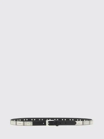 Lemaire Buffalo Studs Belt 20 Mm In Leather In Black