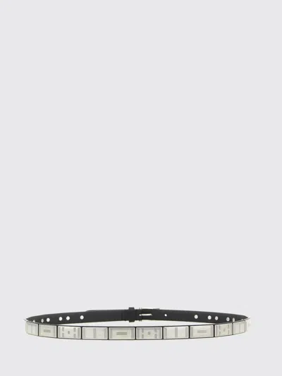 Lemaire Buffalo Studs Belt 20 Mm In Leather In Black