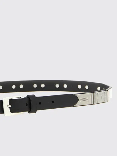 Lemaire Buffalo Studs Belt 20 Mm In Leather In Black